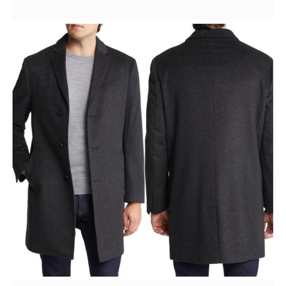 Nordstrom Mason Wool & Cashmere Men Coat Size 50 R - Picture 1 of 16